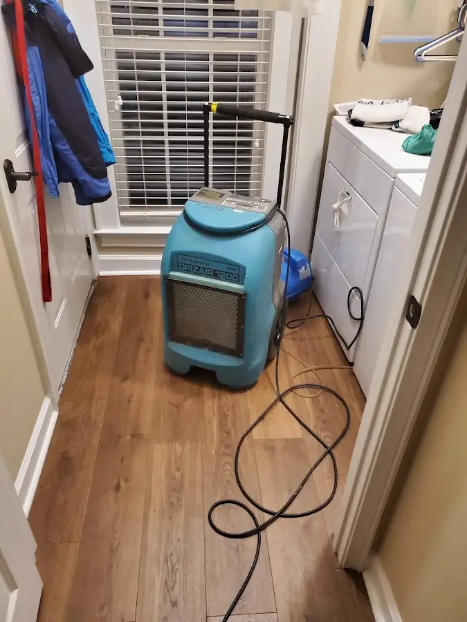 Commercial dehumidifier deployed for Flood Damage Cleanup in Ash