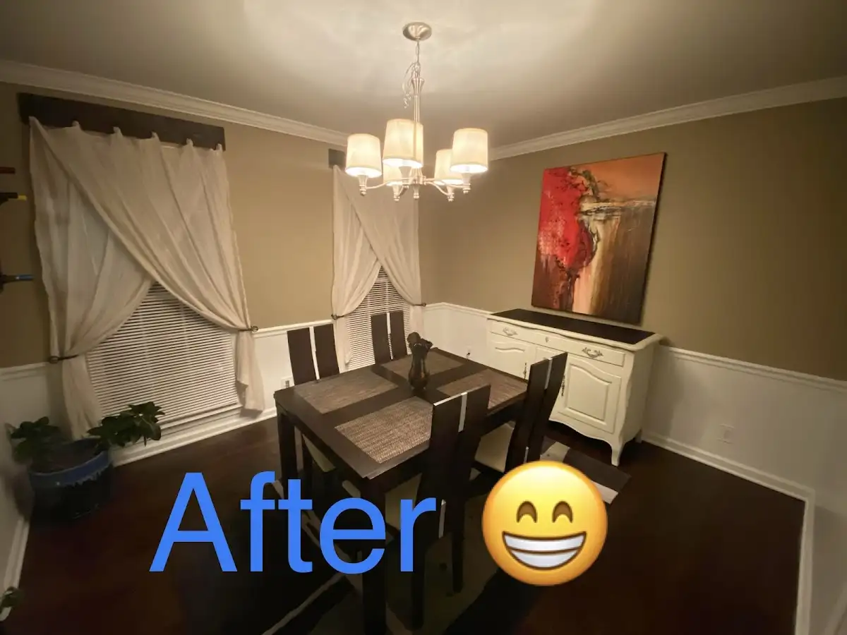 Professional dining room restoration after water damage in Ash
